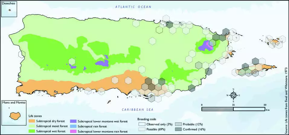 Green-throated Carib Distribution