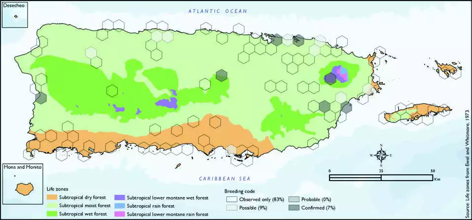 Tricolored Heron Distribution