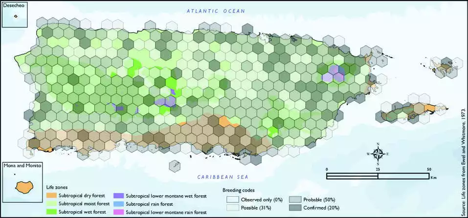 Black-faced Grassquit Distribution